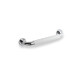 Bathroom Grab Bar Ø25, Straight 30 / White Non-Slip Cap / Chrome #1