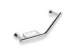 Ø25 Angled Bathroom Towel Rack with Basket / Chrome