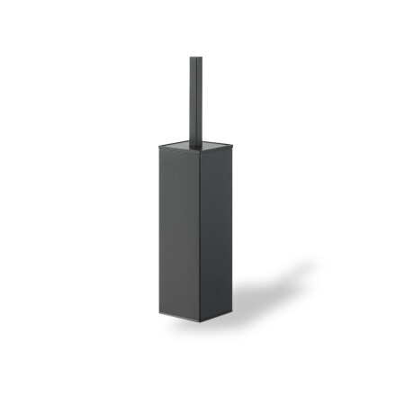 Wall-mounted toilet brush / square / matte black #1