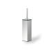 Wall-mounted toilet brush / square / polished steel #1