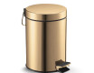 STANDARD Round 5 L Pedal Bin, Soft Close / Glossy Gold