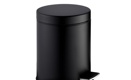 STANDARD Round 5 L Pedal Bin, Soft Close / Matte Black