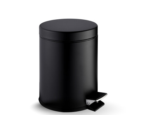 STANDARD Round 5 L Pedal Bin, Soft Close / Matte Black