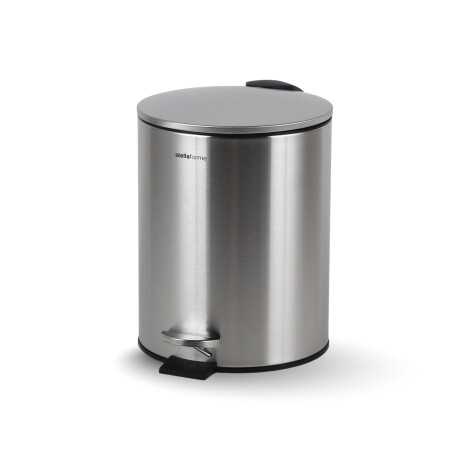 BUDGET Round 5 L Pedal Bin, Soft Close / Satin Stainless Steel #1