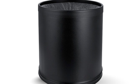 9 L open bin / removable cover / matte black, matte black rim