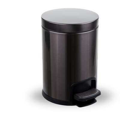 PREMIUM Round 5 L Pedal Bin, Soft Close / Metallic Graphite