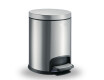 PREMIUM Round 5 L Pedal Bin, Soft Close / Satin Stainless Steel