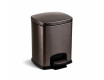 PREMIUM Rectangular 5 L Pedal Bin, Soft Close / Metallic Graphite