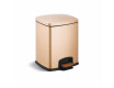 PREMIUM Rectangular 5 L Pedal Bin, Soft Close / Champagne