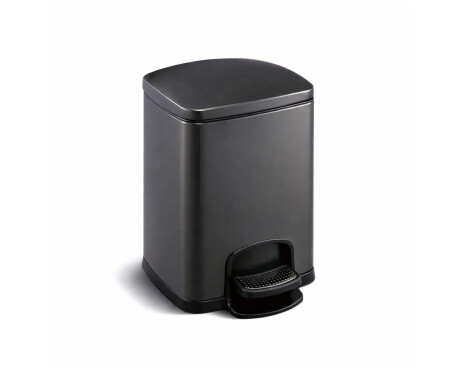 PREMIUM Rectangular Pedal Bin, 5 L, Soft-Close / Matte Black