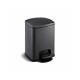 PREMIUM Rectangular Pedal Bin, 5 L, Soft-Close / Matte Black #1