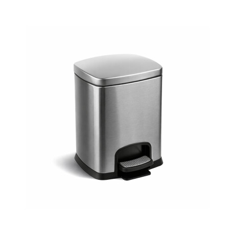 PREMIUM Rectangular 5 L Pedal Bin, Soft-Close / Satin Stainless Steel #1