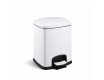PREMIUM Rectangular 5 L Pedal Bin, Soft-Close / White