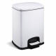 PREMIUM Rectangular 20 L Pedal Bin, Soft-Close / White #1