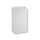 30-liter trash can with open lid, R1 series / stainless steel, matte white #1