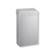 30-liter trash can with a hinged lid, R1 series / brushed stainless steel #1