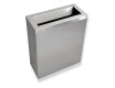 25L Trash Can, Lid with Opening / Brushed Stainless Steel