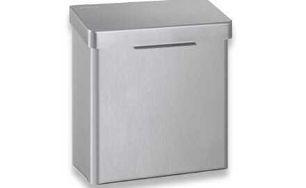 4.5L Sanitary Waste Container, R10 Series / Brushed Stainless Steel