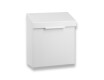 4.5L Sanitary Waste Bin, R1 Series / Stainless Steel, Matte White
