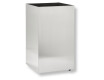 60-liter square under-counter trash can on wheels / brushed stainless steel