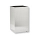 60-liter square under-counter trash can on wheels / brushed stainless steel #1