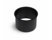 Round countertop trash can collar, Ø150 / matte black stainless steel