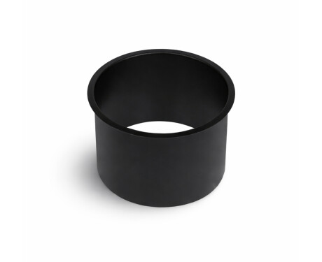 Round countertop trash can collar, Ø150 / matte black stainless steel