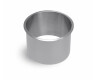 Round countertop trash can collar, Ø150 / brushed stainless steel