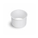 Round countertop trash can collar, Ø150 / matte white stainless steel #1