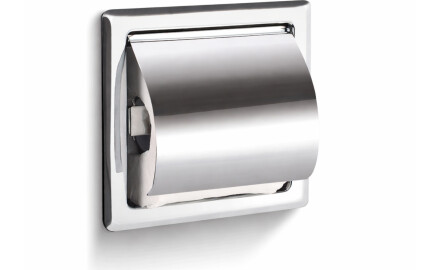 Toilet paper holder / built-in / chrome