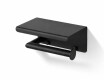 Toilet paper holder / with shelf / matte black