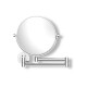 Compact mirror, straight / 3x magnification, round, tiltable, dual-arm / chrome #1