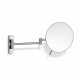 3x magnifying cosmetic mirror, round, tilting, with dual-arm mount / chrome #1