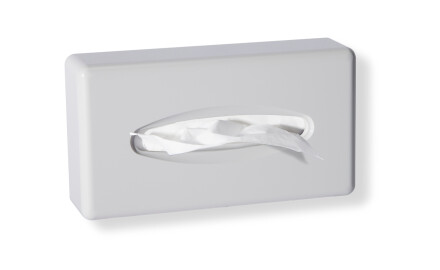 Tissue Dispenser / Glossy White ABS