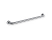 Support handrail for people with disabilities, Ø32, straight, STANDARD—80 cm / brushed steel