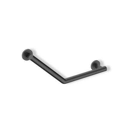 Support rail for people with disabilities, Ø32, 135° angle, PREMIUM / matte black stainless steel #1