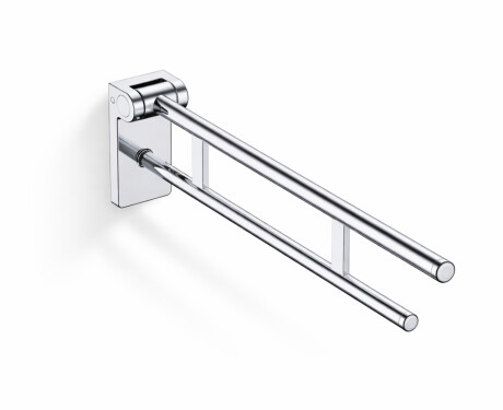 PREMIUM Tilting Support Handrail for People with Disabilities, Ø32, 80 cm / Polished Stainless Steel