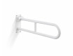 Support rail for people with disabilities, Ø32, curved, tilting, STANDARD - 70 cm / stainless steel, matte white