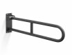 Support Handrail for People with Disabilities, Ø32, Curved, Tilting, STANDARD - 80 cm / Stainless Steel, Matte Black