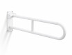 Support Handrail for People with Disabilities, Ø32, Curved, Tilting, STANDARD - 80 cm / Stainless Steel, Matte White