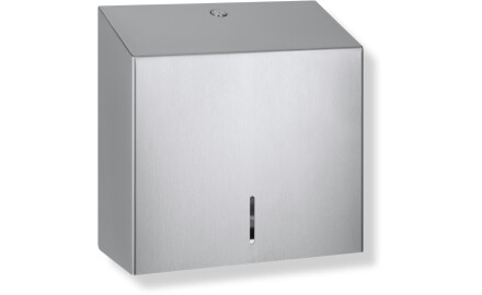 V-fold paper towel dispenser (max. paper load dimensions: 25x11.5x24 cm) R1 series / brushed stainless steel