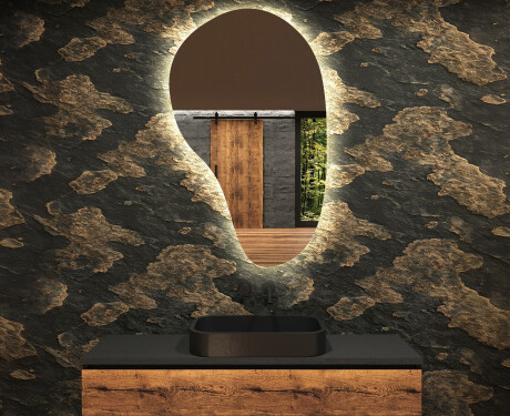Irregular Mirror LED Lighted decorative design S221
