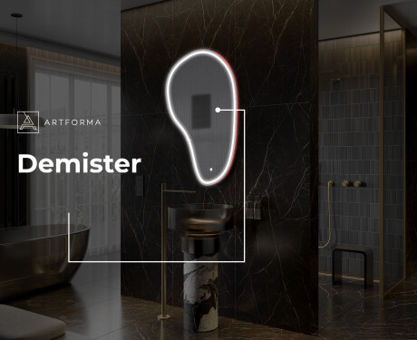 Irregular Mirror LED Lighted decorative design S223 #8