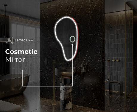 Irregular Mirror LED Lighted decorative design S223 #9