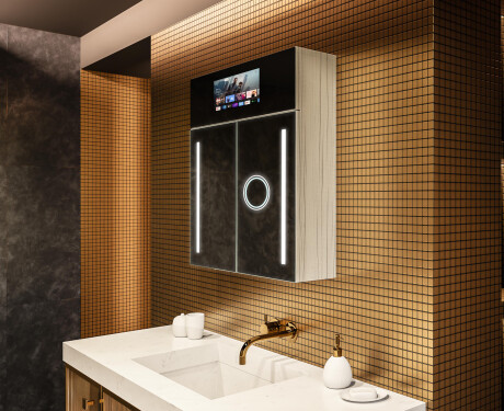 Smart LED Illuminated Mirror Medicine Cabinet - L02 Sarah 26,2" x 28,3"