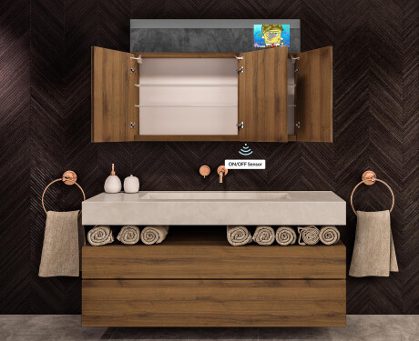 Smart LED Illuminated Mirror Medicine Cabinet - L27 Sarah 39,4" x 28,3" #9