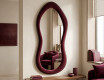 Upholstered mirror with an irregular shape - Velora Soffio