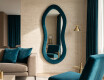 Upholstered mirror with an irregular shape - Velora Soffio #3