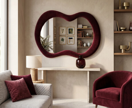 Upholstered organic mirror - Velora Marea