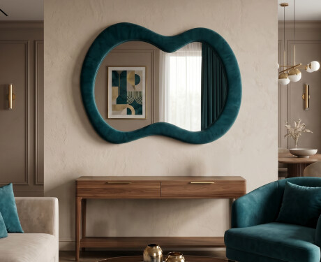 Upholstered organic mirror - Velora Marea #3